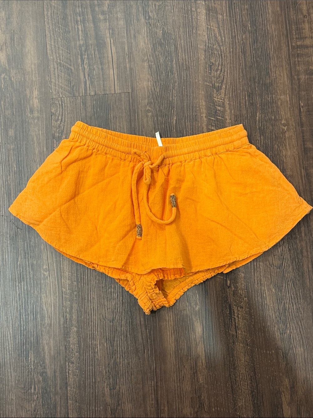 Free People Bright Orange Mini Skirt
